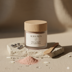Máscara Facial de Argila Rosa